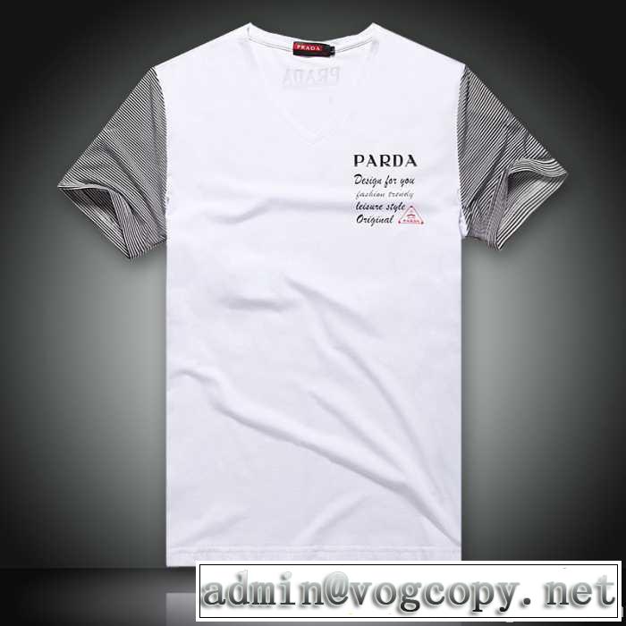 上質 大人気 2014春夏 prada プラダ 半袖 Tシャツ