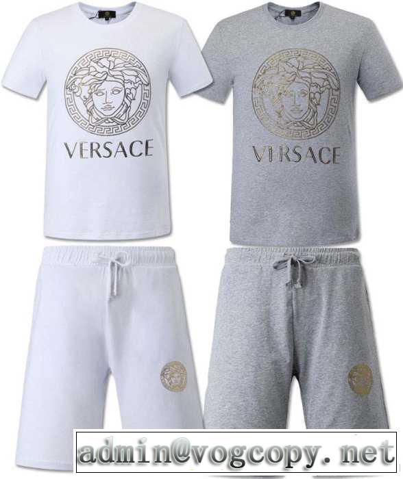 2014春夏 ヴェルサーチ 超人気美品◆半袖 Tシャツ セットアップ上下