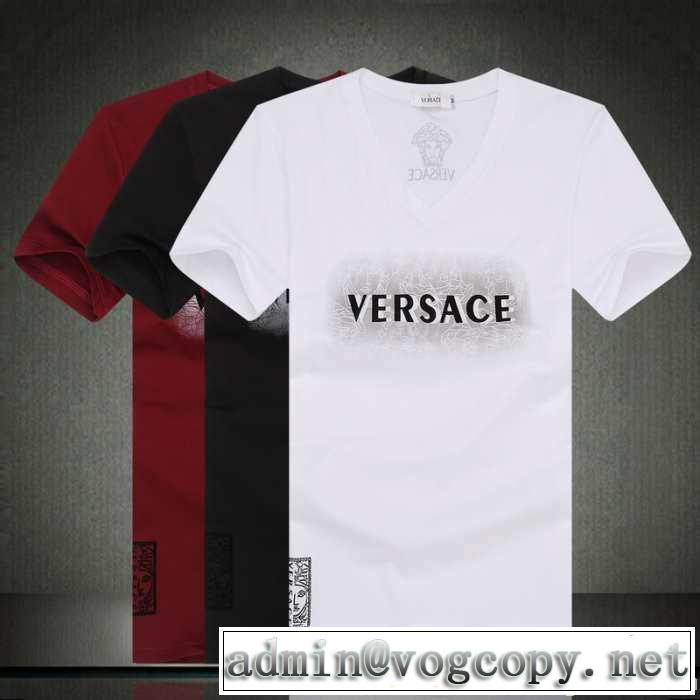 めちゃくちゃお得 2014春夏 versace ヴェルサーチ 半袖tシャツ 3色可選