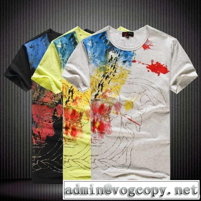 最旬アイテム 2014春夏 versace ヴェルサーチ 半袖tシャツ 3色可選