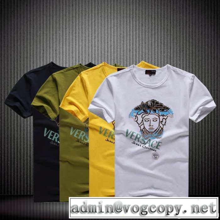 大人のおしゃれに 2014春夏 versace ヴェルサーチ 半袖tシャツ 4色可選
