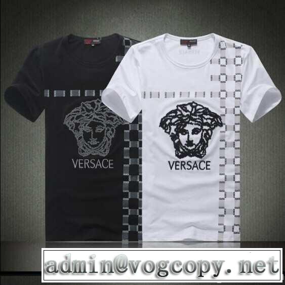 2014春夏 versace ヴェルサーチ贈り物にも◎ 半袖tシャツ 2色可選