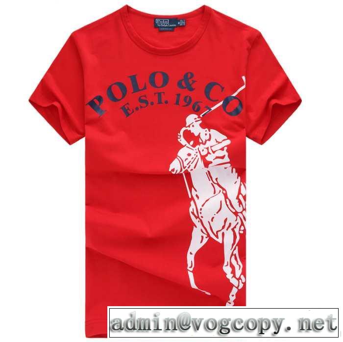 2014春夏 polo ralph lauren ポロ ラルフローレン ★安心★追跡付 uネック 半袖tシャツ 6色可選