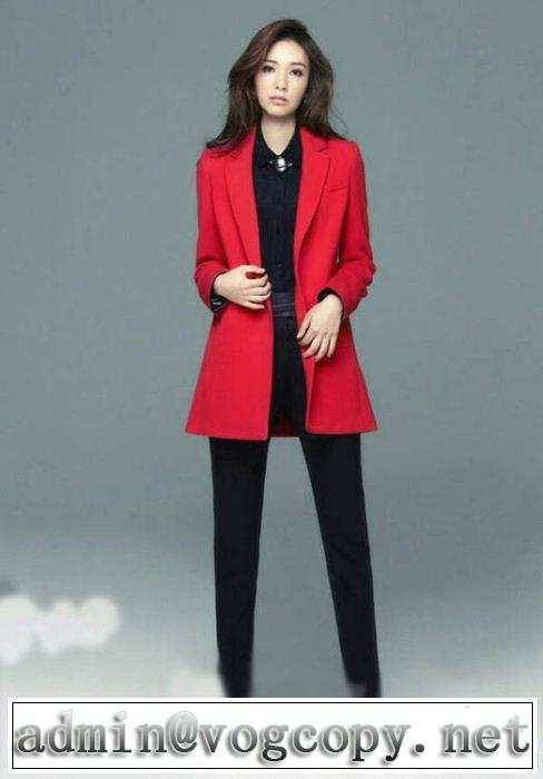 2014 秋冬 海外セレブ愛用 CH 女優風テーラード コート