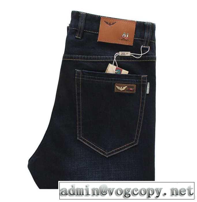 2014秋冬 人気商品 armani アルマーニ ストレートデニムパンツ 最高のリラックス感