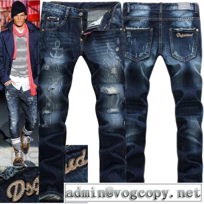 【激安】 2014秋冬 dsquared2 ディースクエアード ダメージデニム しわのデザイン