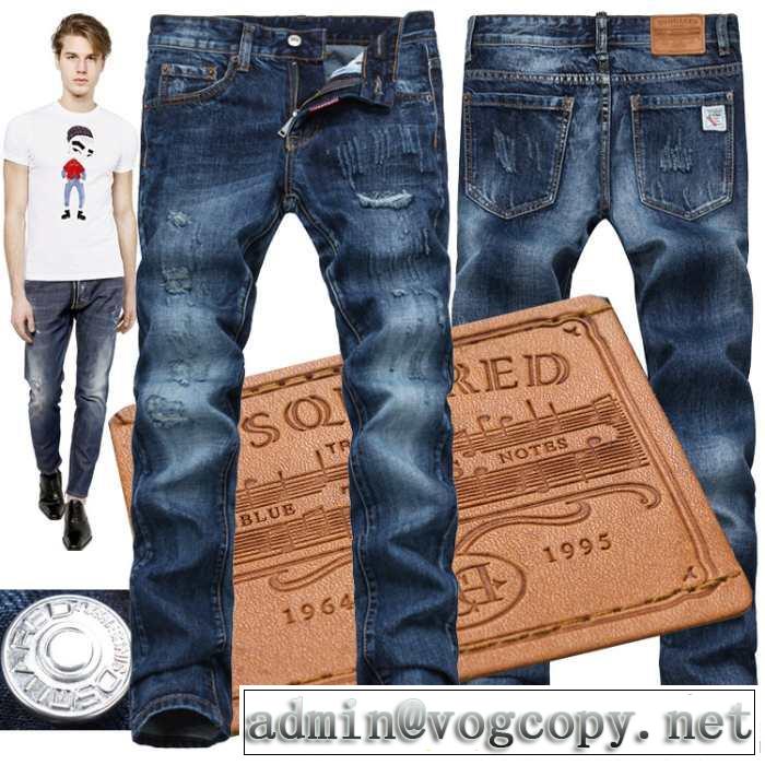 落ち着いた感覚 2014秋冬 dsquared2 ディースクエアード ダメージデニム 細身効果