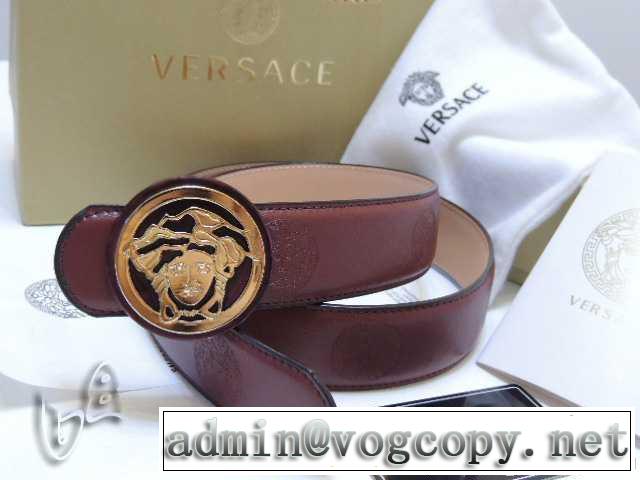 上質 大人気！2014春夏 versace ヴェルサーチ 本革（牛皮）ベルト最高ランク 