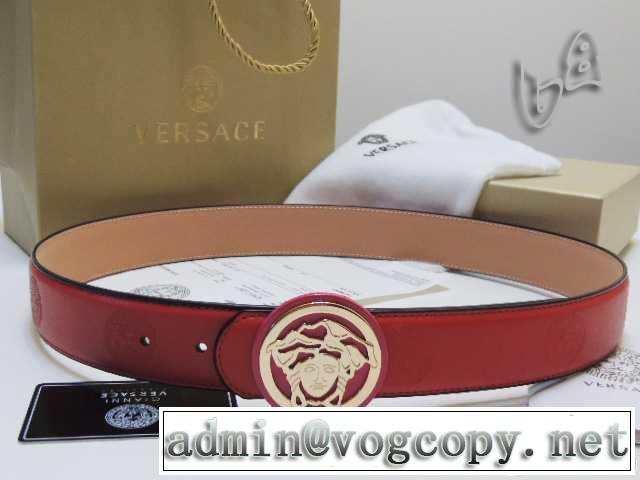 大人気☆NEW!!2014春夏 versace ヴェルサーチ 本革（牛皮）ベルト最高ランク 
