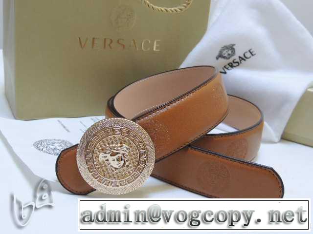 美品2014春夏 VERSACE ヴェルサーチ 本革（牛皮）ベルト最高ランク