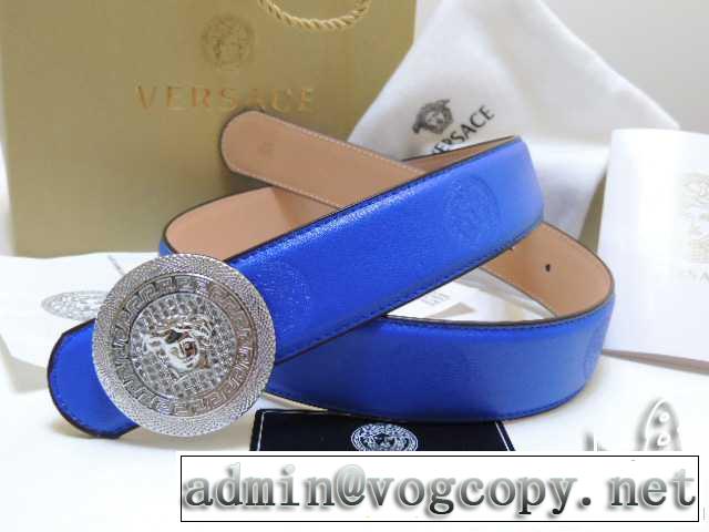  お買得2014春夏 versace ヴェルサーチ 本革（牛皮）ベルト最高ランク 