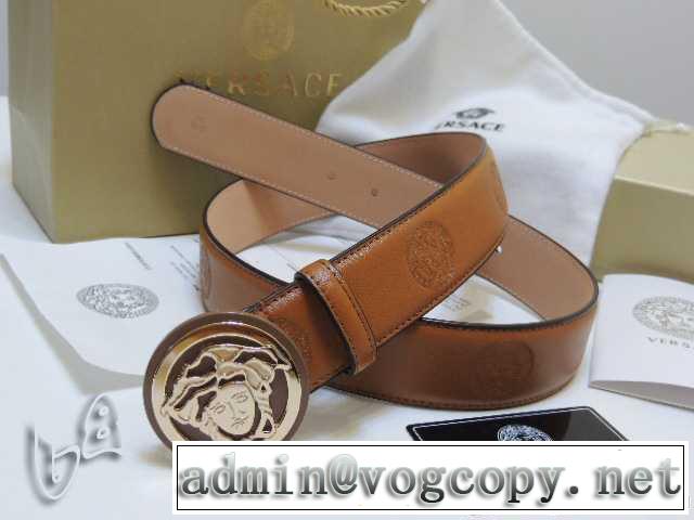  SALE!今季2014春夏 VERSACE ヴェルサーチ 本革（牛皮）ベルト最高ランク