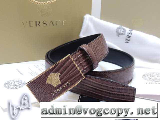 2014 存在感◎ versace ヴェルサーチ 本革 ベルト最高ランク
