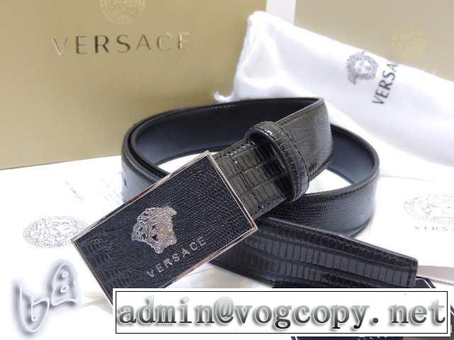 2014 超人気美品◆ versace ヴェルサーチ 本革 ベルト最高ランク