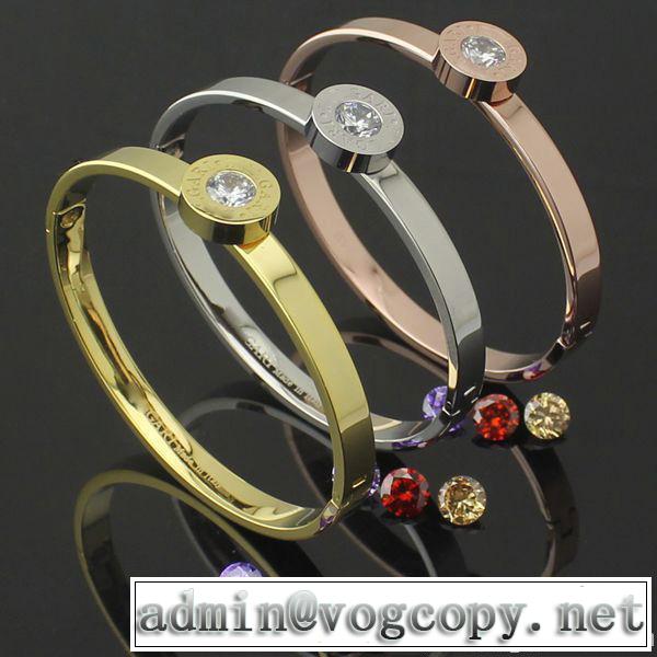 秋冬 2014 bvlgari ブルガリ ダイヤモンド 英字バングル 3色可選