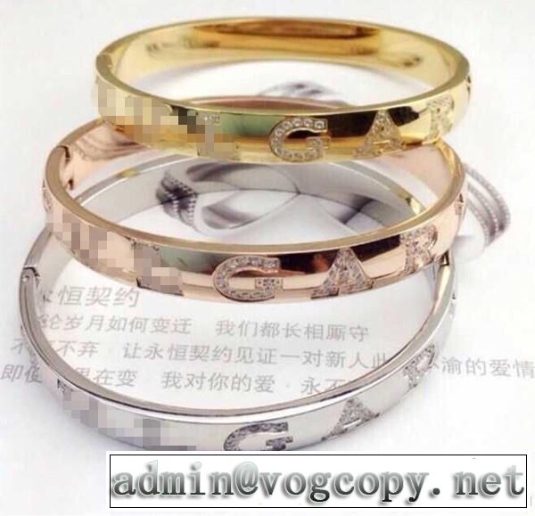 秋冬 2014 bvlgari ブルガリ ダイヤモンド 英字バングル 3色可選
