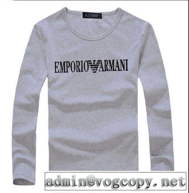 値下げ！ 2014 armani アルマーニ 長袖 tシャツ 