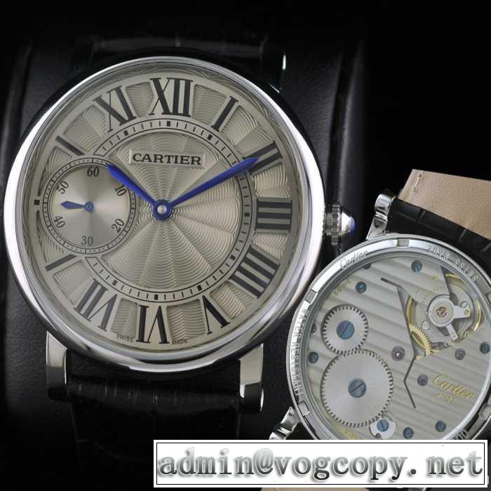  男性用腕時計 半自動卷 cartier カルティエ 日本製クオーツ 2針 44mm メンズ腕時計
