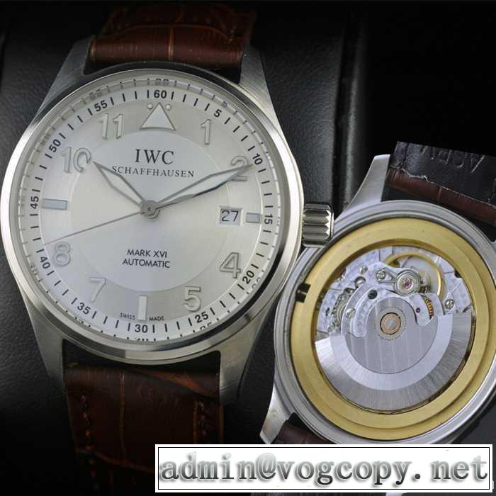 日付表示 新入荷 スイスムーブメント 3針  自動巻き    男性用腕時計 iwc クオーツ メンズ腕時計