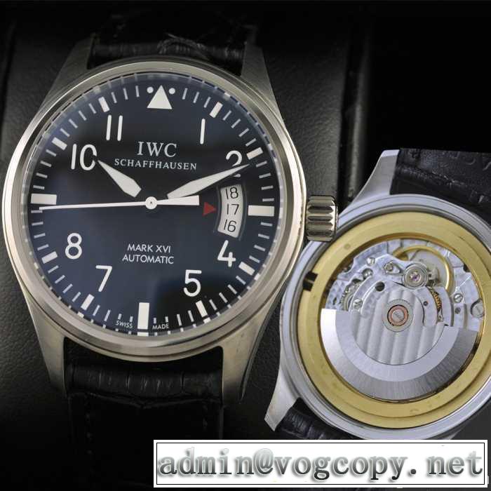 大人気  スイスムーブメント 3針  自動巻き 日付表示 夜光効果  男性用腕時計 iwc クオーツ メンズ腕時計