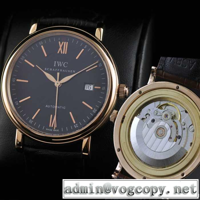 スイスムーブメント 3針  自動巻き 日付表示 夜光効果  男性用腕時計 iwc クオーツ メンズ腕時計