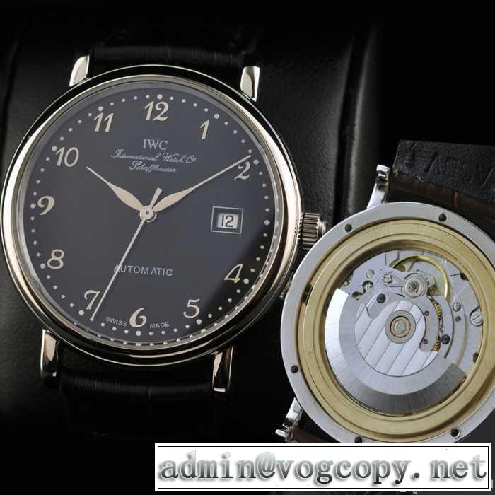夜光効果   大人気 スイスムーブメント 3針  自動巻き 日付表示   男性用腕時計 iwc クオーツ メンズ腕時計