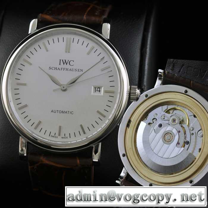 大人気  スイスムーブメント 3針  自動巻き 日付表示 夜光効果  男性用腕時計 iwc クオーツ メンズ腕時計