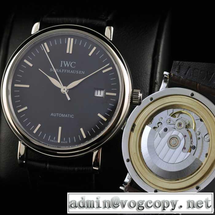 スイスムーブメント 3針  自動巻き 日付表示 夜光効果  男性用腕時計 iwc クオーツ メンズ腕時計