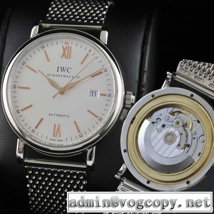 夜光効果   大人気 スイスムーブメント 3針  自動巻き 日付表示   男性用腕時計 iwc クオーツ メンズ腕時計