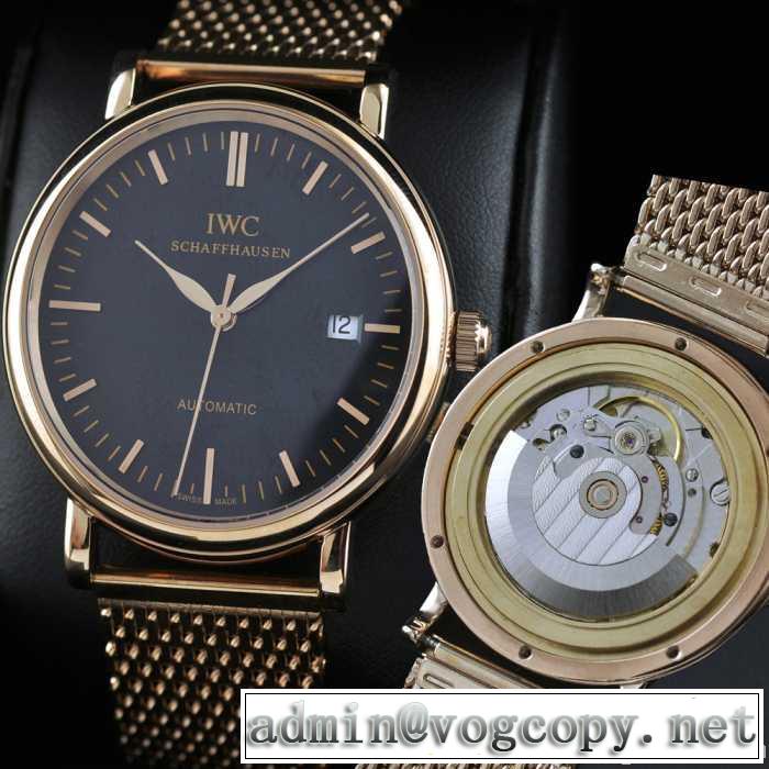新入荷 スイスムーブメント 3針  自動巻き 日付表示 夜光効果  男性用腕時計 iwc クオーツ メンズ腕時計