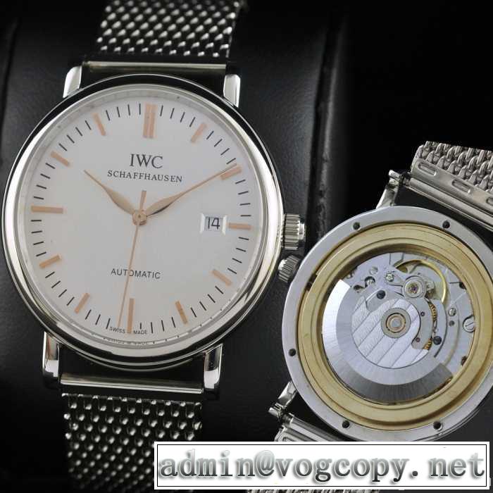 スイスムーブメント 3針  自動巻き 日付表示 夜光効果  男性用腕時計 iwc クオーツ メンズ腕時計