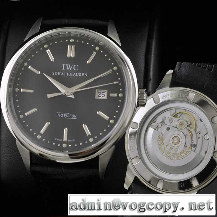 日付表示 新入荷 スイスムーブメント 3針  自動巻き  夜光効果  男性用腕時計 iwc クオーツ メンズ腕時計
