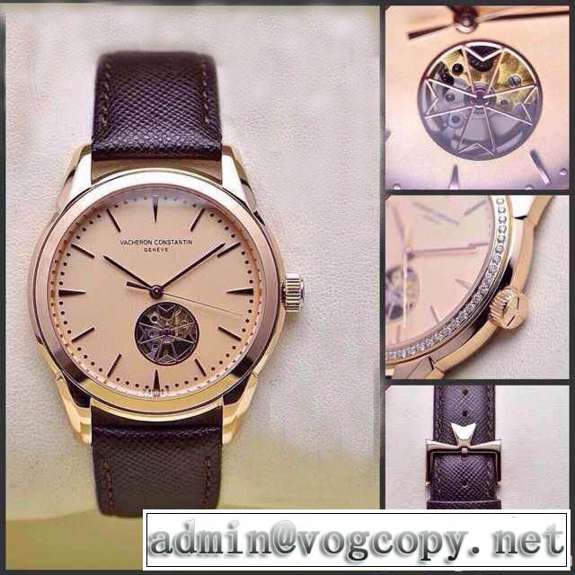 2014秋冬 売れ筋！ vacheron constantin バセロン コンスタンチン サファイヤクリスタル風防 機械式ムーブメント90s5 本革ベルト高級腕時計