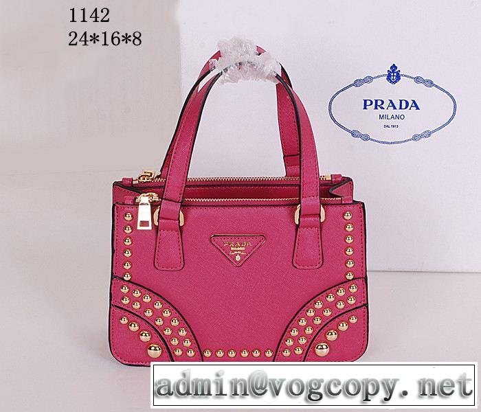 2014 PRADA プラダ 存在感◎ ハンドバッグ 1142