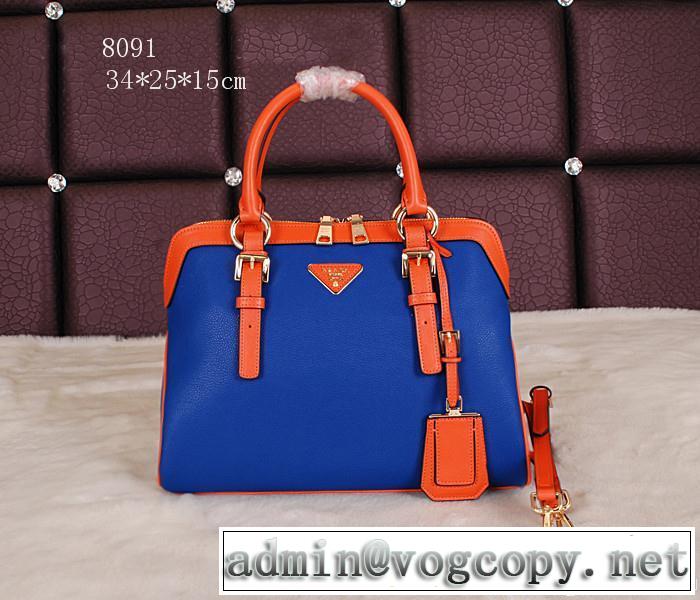 PRADA プラダ 2014 sale!今季 手持ち&ショルダー掛け ボルトポケット付8091