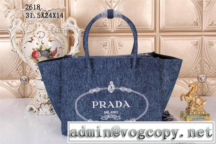 PRADA プラダ 2014 首胸ロゴ レディースハンドバッグ ショルダーベルト付 2618