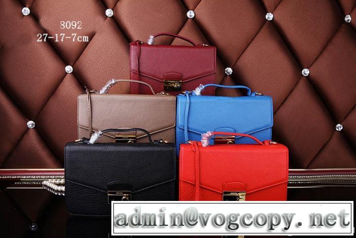 PRADA プラダ 2014 美品！レディースハンドバッグ ショルダーベルト付 8092