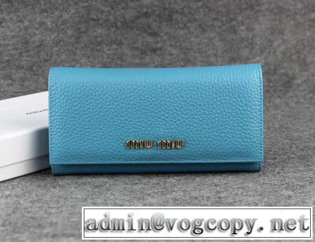 2014秋冬 首胸ロゴ miumiu ミュウミュウ レディース長財布