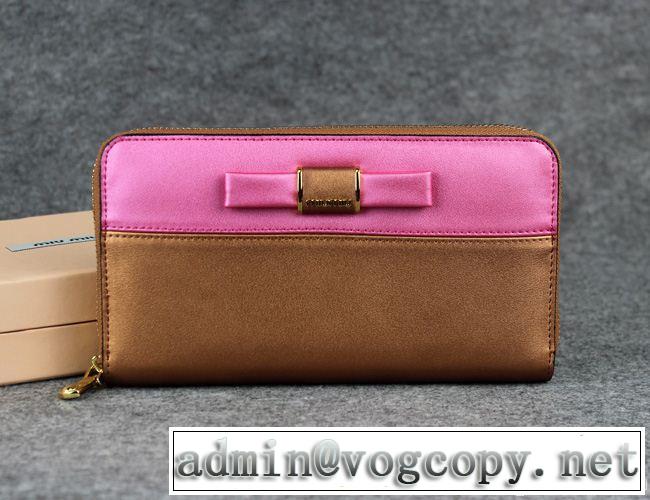 2014秋冬 超人気美品◆ miumiu ミュウミュウ レディース長財布