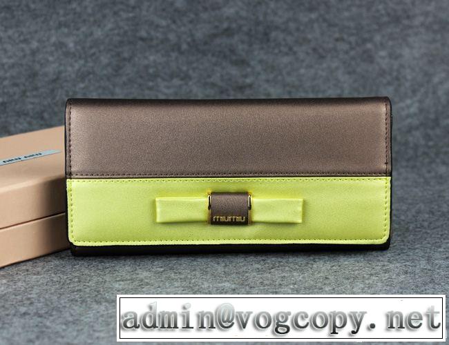 2014秋冬 上質 miumiu ミュウミュウ レディース長財布