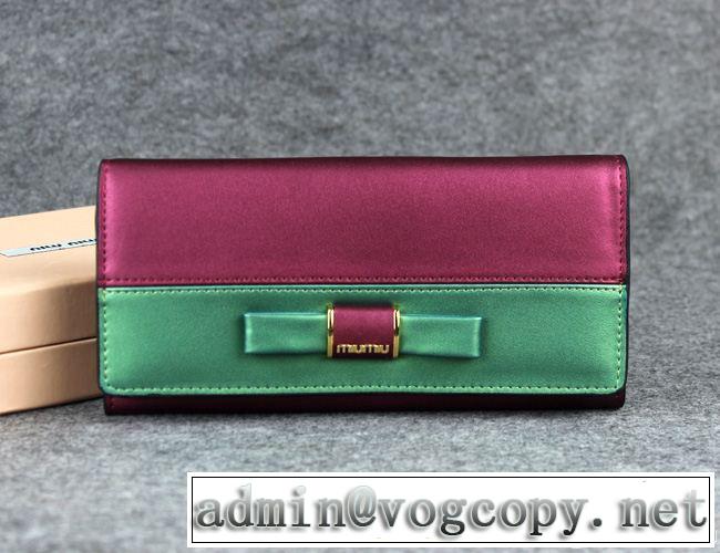 2014秋冬 miumiu ミュウミュウ 新品 レディース長財布