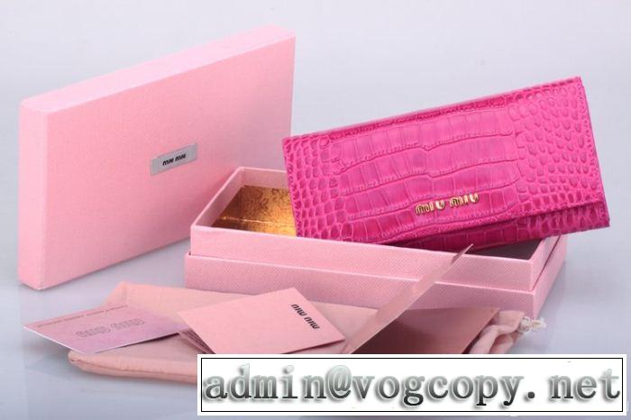 2014秋冬 miumiu ミュウミュウ 個性派 レディース長財布