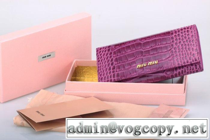 2014秋冬 miumiu ミュウミュウ 超人気美品◆ レディース長財布