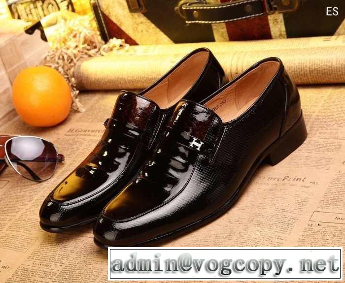 一味違うケーブル編みが魅力満点 2014春夏 hermes エルメス ビジネスシューズ