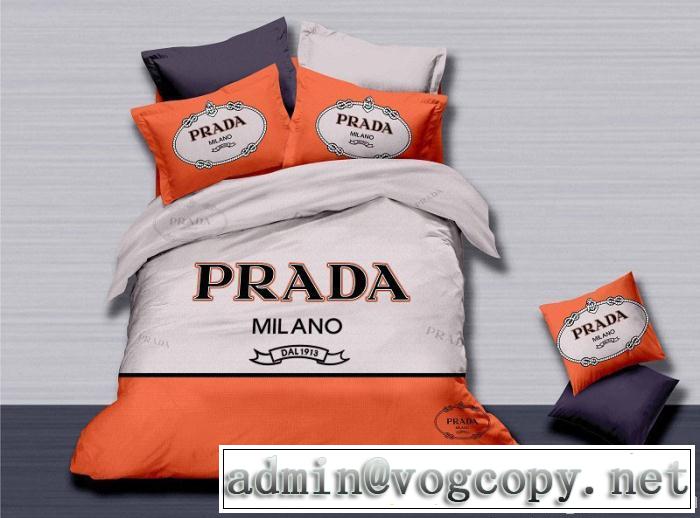 秋冬 prada プラダ 2014 首胸ロゴ シンプル格調風 寝具セット 布団カバー 4点セット