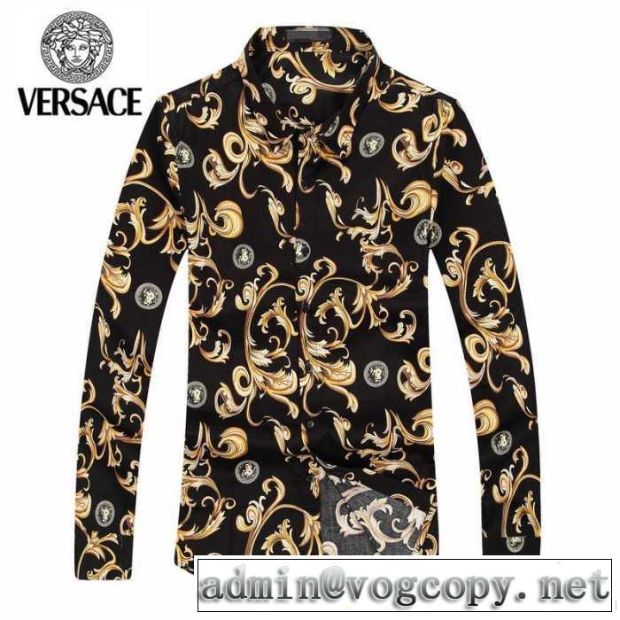 約限定販売 2014秋冬 versace ヴェルサーチ 長袖シャツ