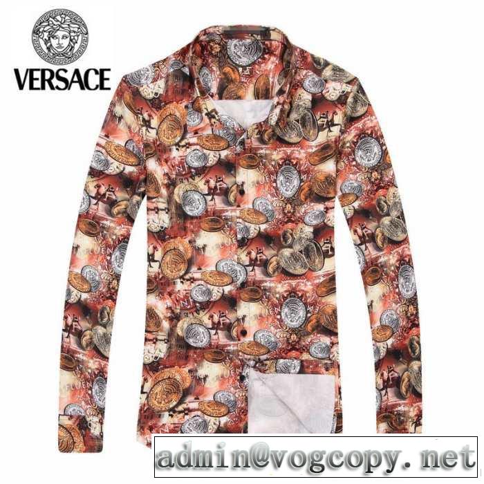 人気が爆発 2014秋冬 versace ヴェルサーチ 長袖シャツ