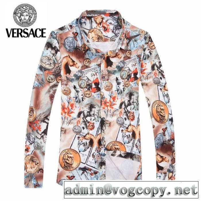 2014秋冬 versace ヴェルサーチ 長袖シャツ