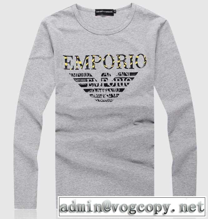 華やかなデザイン 2014秋冬 armani アルマーニ 長袖tシャツ 4色可選