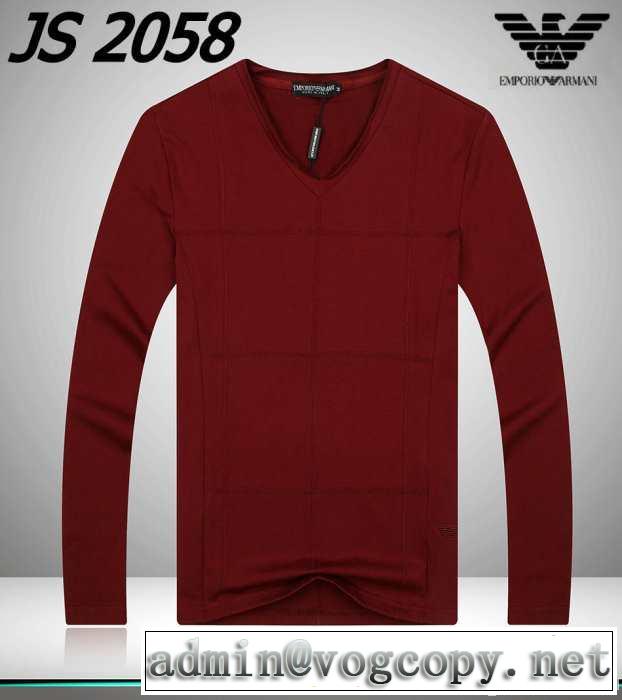 超人気美品◆ 2014秋冬 armani アルマーニ 長袖tシャツ 3色可選